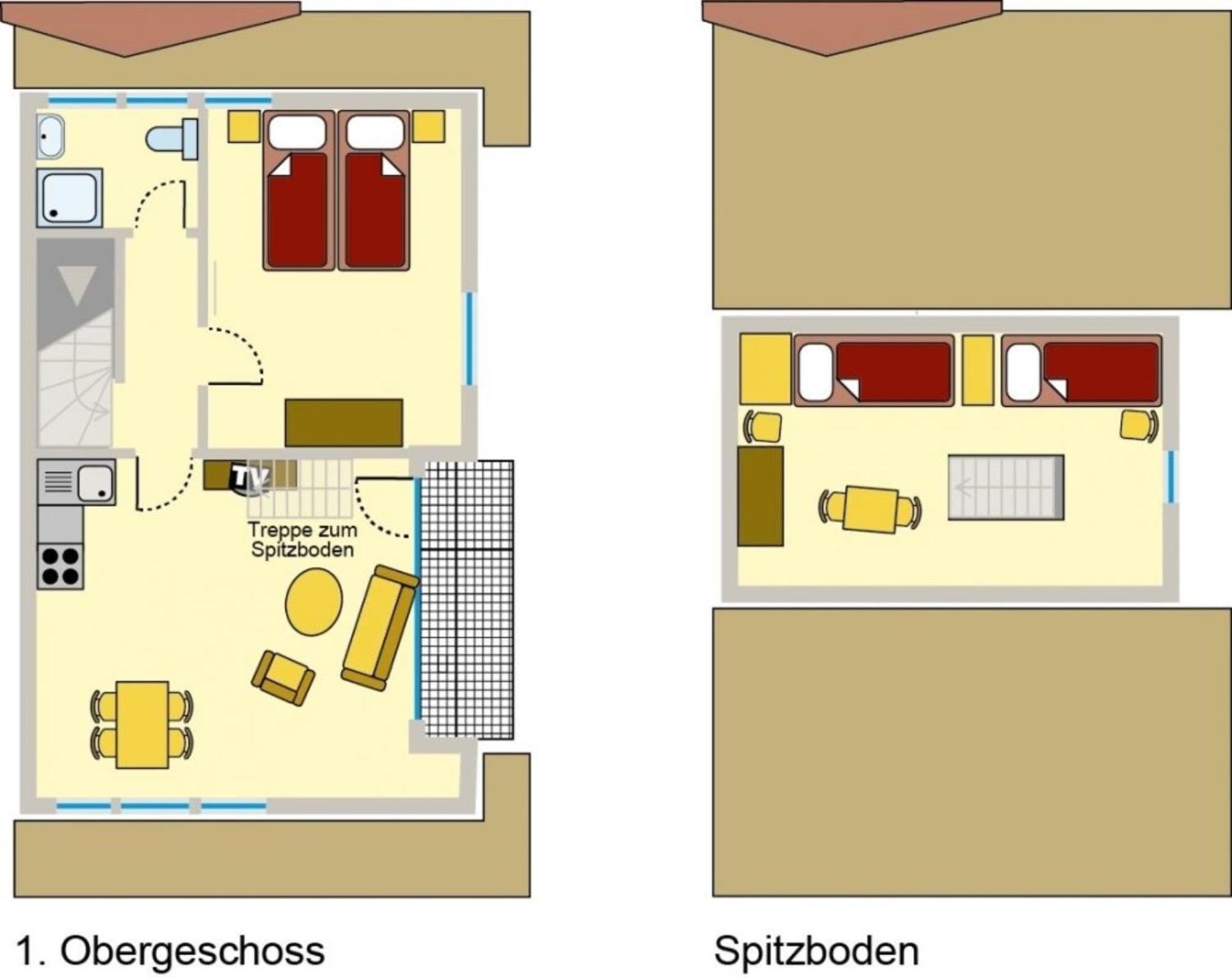 Ferienwohnung Nr 07 Og Spitzboden Born Buitenkant foto
